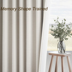 Topfinel pinch pleat and back tab detail showing neat hanging and tailored finish
