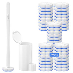 Topo Bear front view showing wand and holder, tidy bathroom storage benefit