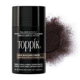 Toppik front packaging showing Dark Brown 12g product and branding benefit coverage