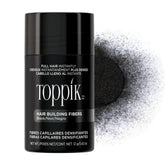 TOPPIK front label bottle in black showing product name and benefit