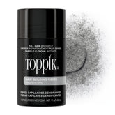 TOPPIK front packaging in gray showing compact 12g vial and branding benefit