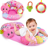 Topsochir front packaging showing pink caterpillar playmat and accessories for easy setup