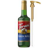 Torani green apple bottle front label showing brand and flavor, easy identification