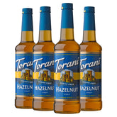 Torani sugar free hazelnut front packaging showing bottle and label benefit: consistent flavor