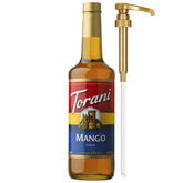 Torani mango bottle front showing label and volume for easy identification