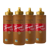 Torani Puremade bottle front view showing pumpkin pie flavor for seasonal menus