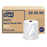 Tork front packaging showing six rolls and branding for easy stocking benefits