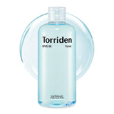 Torriden front bottle view showing clean design and easy-pour cap benefit