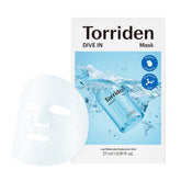 Torriden front packaging showing 10-sheet box and clean branding benefits