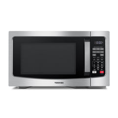 TOSHIBA front view stainless steel showing sleek countertop benefit