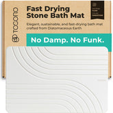 TOSORO front view sandstone bath mat showing sleek non-slip benefit