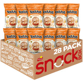 Tostitos front pack showing 3oz single-serve bags and bulk pack convenience