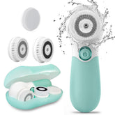 TOUCHBeauty front view showing attached brush head and rotation for deep cleansing