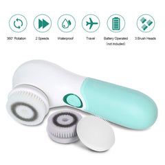 TOUCHBeauty being used in shower for convenient water-resistant facial cleansing