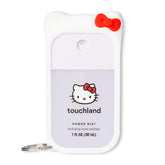 Touchland Hello Kitty front packaging showing playful design and portability