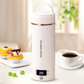 Touxila front view of compact travel kettle showing ease of packing and portability