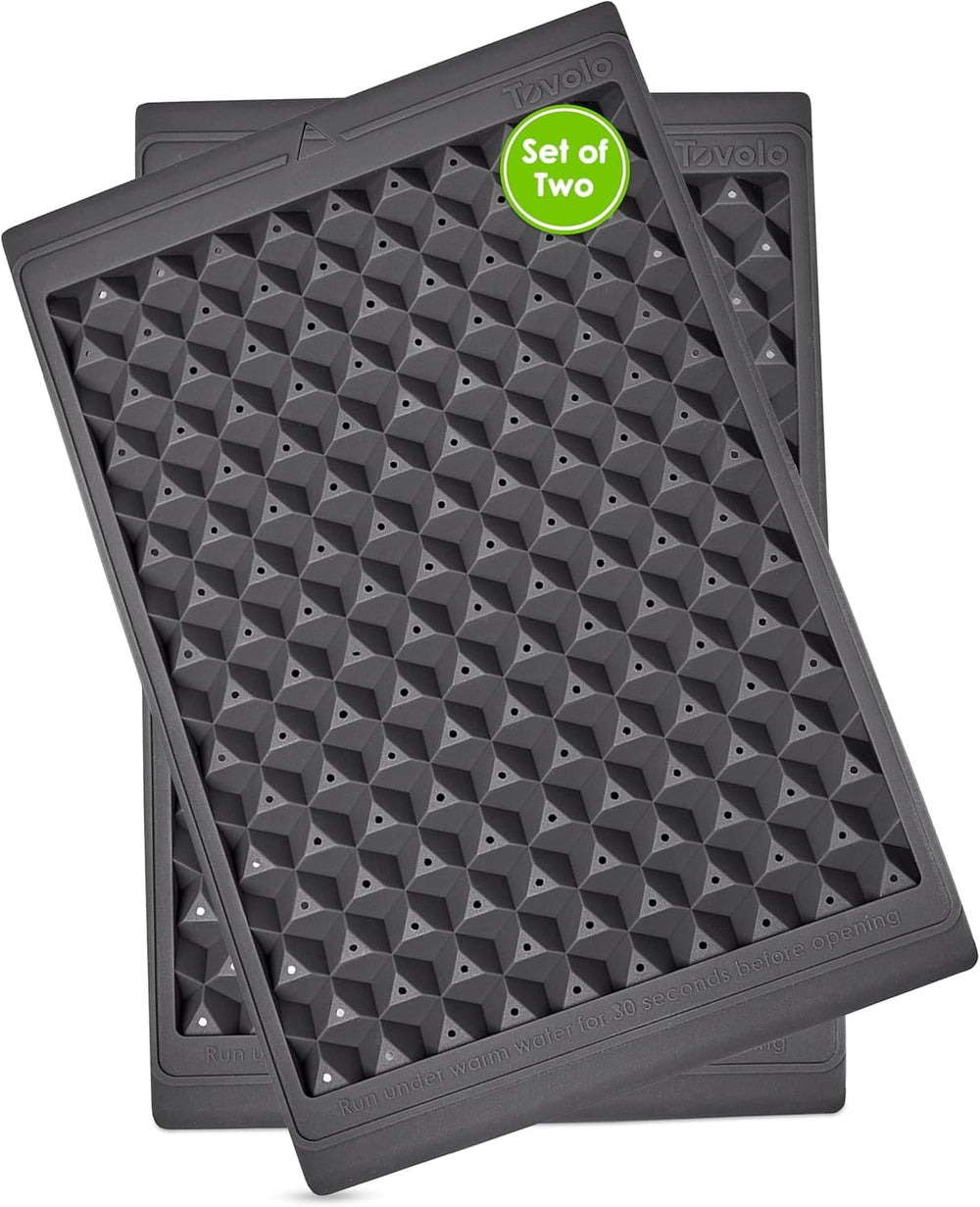 Tovolo front view of tray set showing compact design and storage convenience