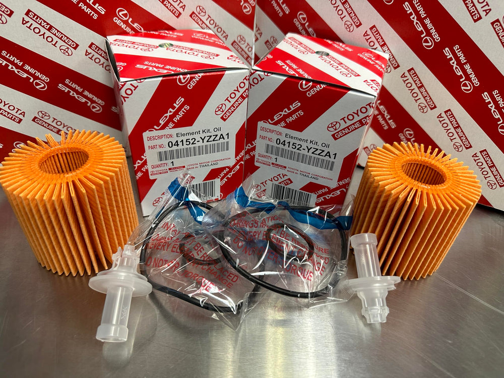 Toyota replaceable element front packaging showing part number and fitment benefit