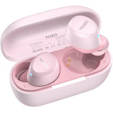 TOZO A1 front view showing sleek earbuds and portable case for everyday convenience