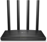 TP‑Link Archer A6 front view showing sleek design and fast setup indicator
