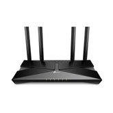 TP‑Link Archer AX10 front view showing status lights and compact design for reliable home Wi‑Fi