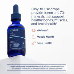 Trace Minerals close-up pouring dropper shows liquid consistency and easy dosing