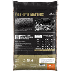 Traeger pellets in wooden bowl, highlighting natural hardwood composition