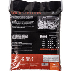 Traeger close-up of hardwood pellet texture offering clean, consistent burn benefit
