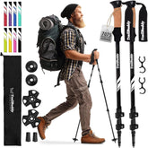 TrailBuddy front view packed showing compact travel-ready poles