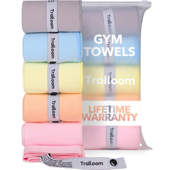 Trailoom front packaging showing five compact towels and brand
