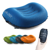 TREKOLOGY Aluft 2.0 front view showing compact travel pillow design and portability