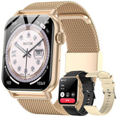 Trendia front display orange showing watch face and clear HD screen benefit