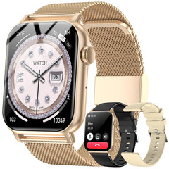 Trendia front display orange showing watch face and clear HD screen benefit