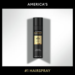 TRESemmé can beside styled hair illustrating long-lasting finish