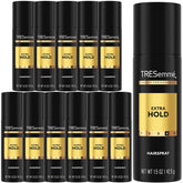 TRESemmé front packaging showing compact 12-pack and travel convenience
