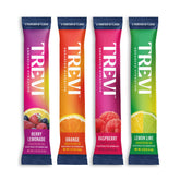 TREVI front packaging showing 28-count pack and easy-carry benefit