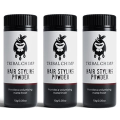 Tribal Chimp front packaging showing compact travel-ready 3x10g set and convenience