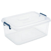 Tribello clear bin front view showing clean storage and visibility