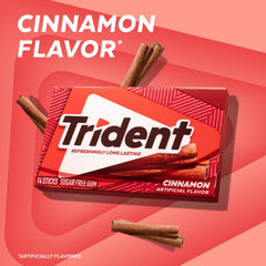 Trident cinnamon multiple packs arranged to show bulk supply advantage