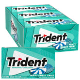 Trident front packaging showing minty sweet twist gum and bulk benefits