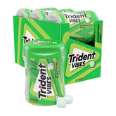 Trident Vibes front packaging showing bottles and fresh mint benefit
