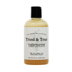 Tried & True tin front 8oz showing product label and compact size benefit
