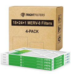 TRIGHTFILTERS front view of 4-pack box showing product and value