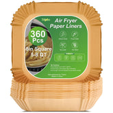 Tripho front packaging showing 360 count 8 inch square liners and value pack benefits