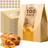 Tripho front packaging showing 100 bread bags and clear window benefit
