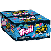 Trolli front packaging showing 18 two-ounce mini packs for easy sharing