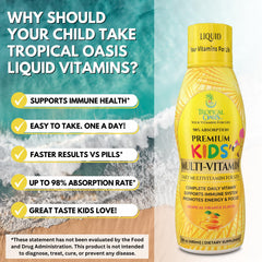 Tropical Oasis ingredient label close-up highlighting vitamin blend