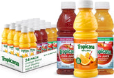 Tropicana 24-pack front view showing all bottles and assortment benefits