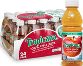 Tropicana front packaging showing 24-bottle pack and ease of storage