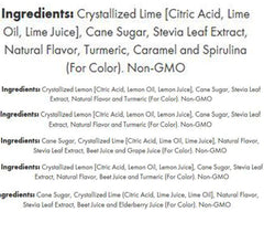 True Citrus sachet close-up showing crystallized fruit and natural ingredient clarity